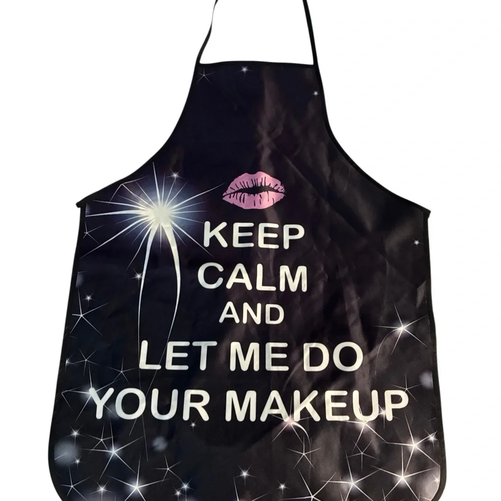 Makeup Artist Apron – Black with Pink Accent